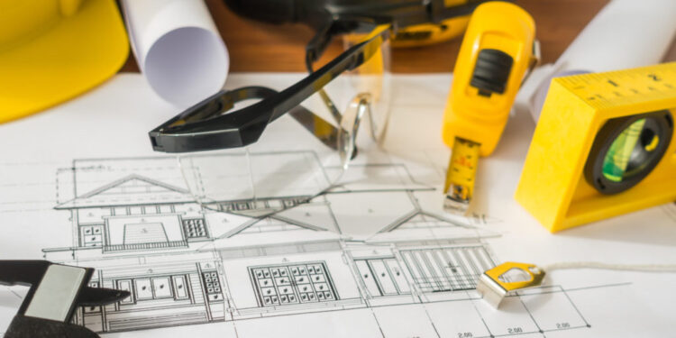 Construction of a house from a bar