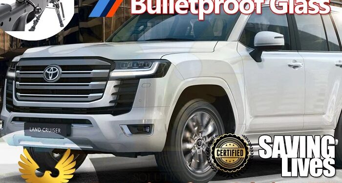 Secure rides: Toyota Land Cruiser bulletproof glass