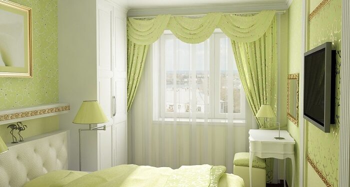 Інтер’єр маленької спальні